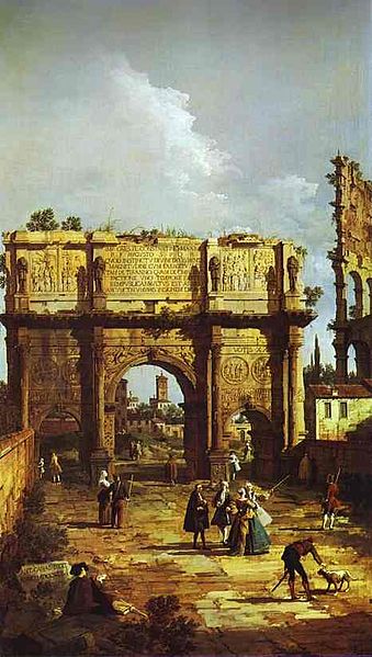 Arch of Constantine, Canelletto
